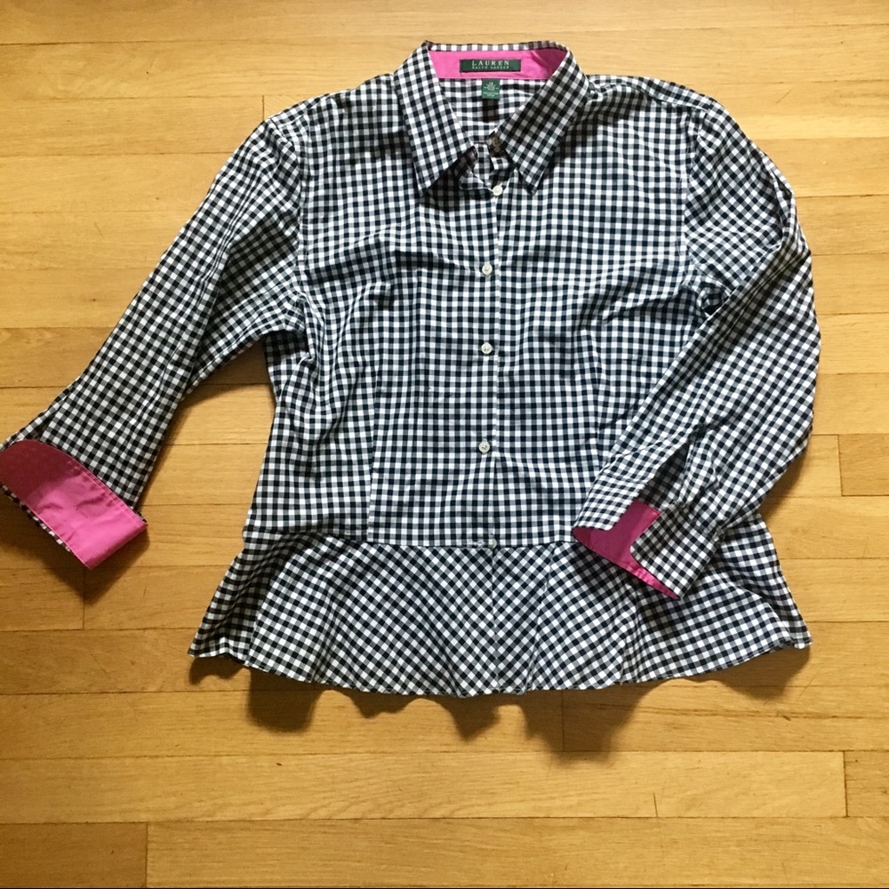 Lauren Ralph Lauren Peplum Top